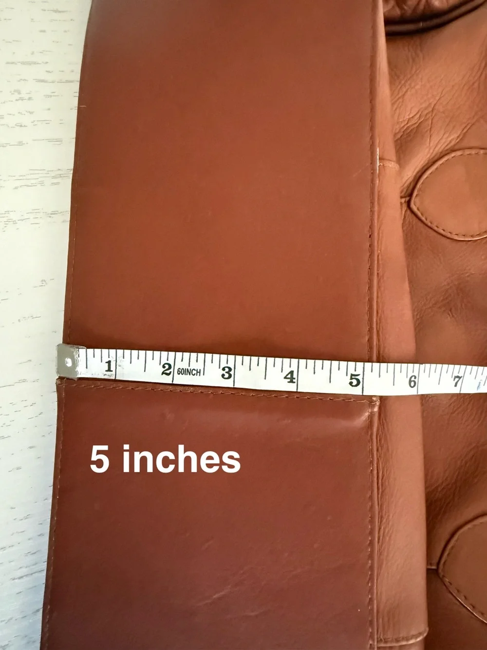 Graffeo Leather Briefcase Tote in Cognac